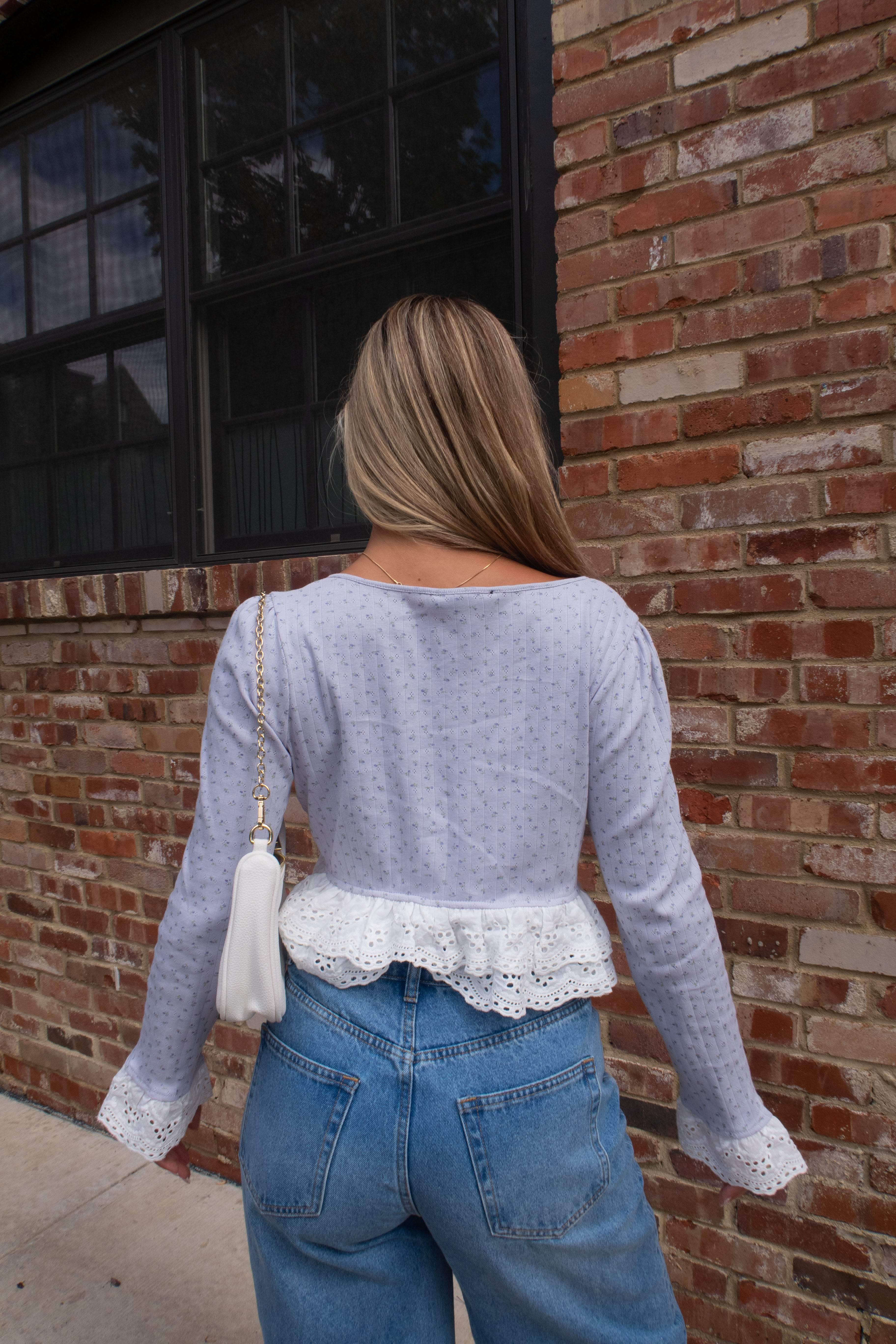 Forget Me Not Floral Top