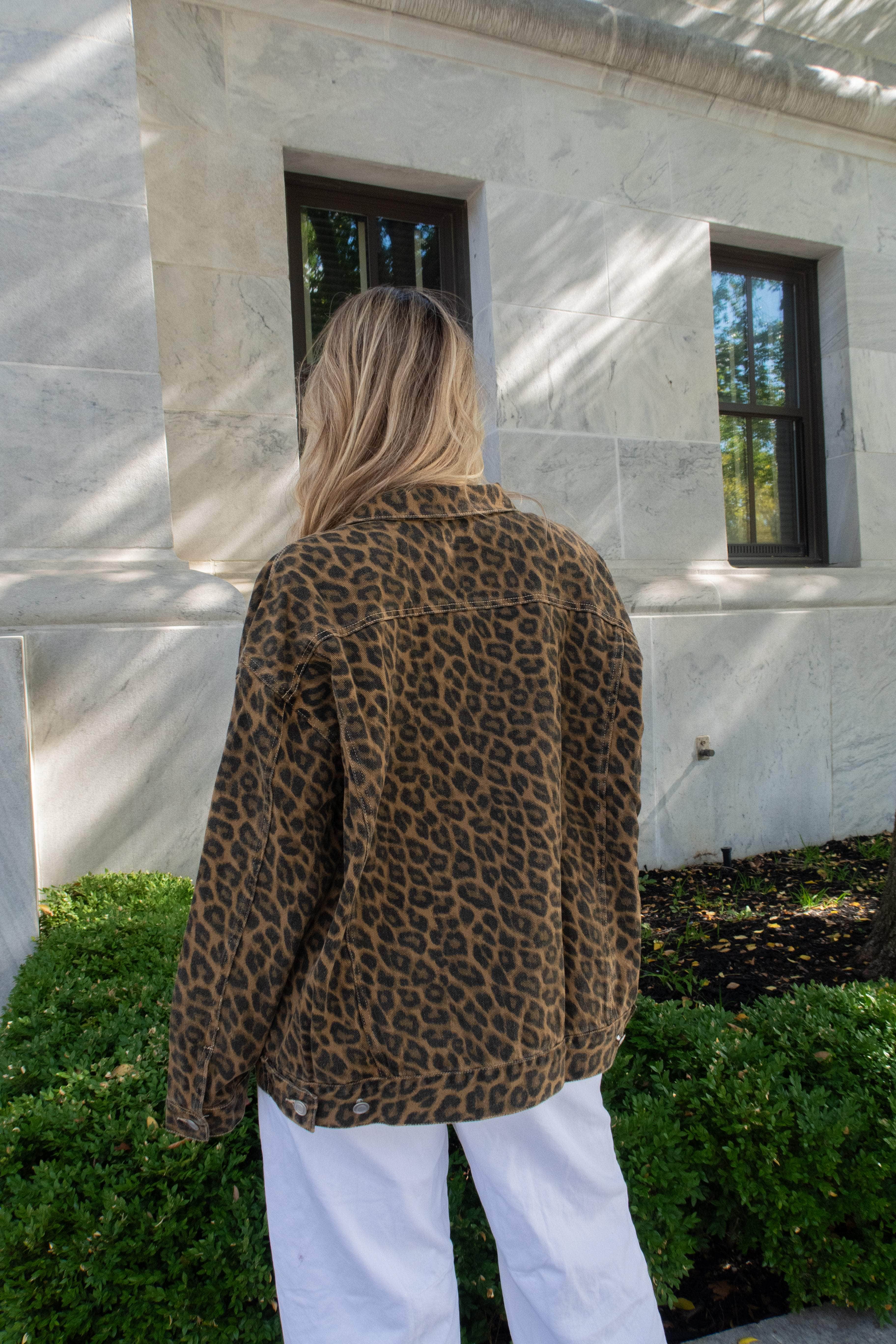 Oversized Leopard Jacket