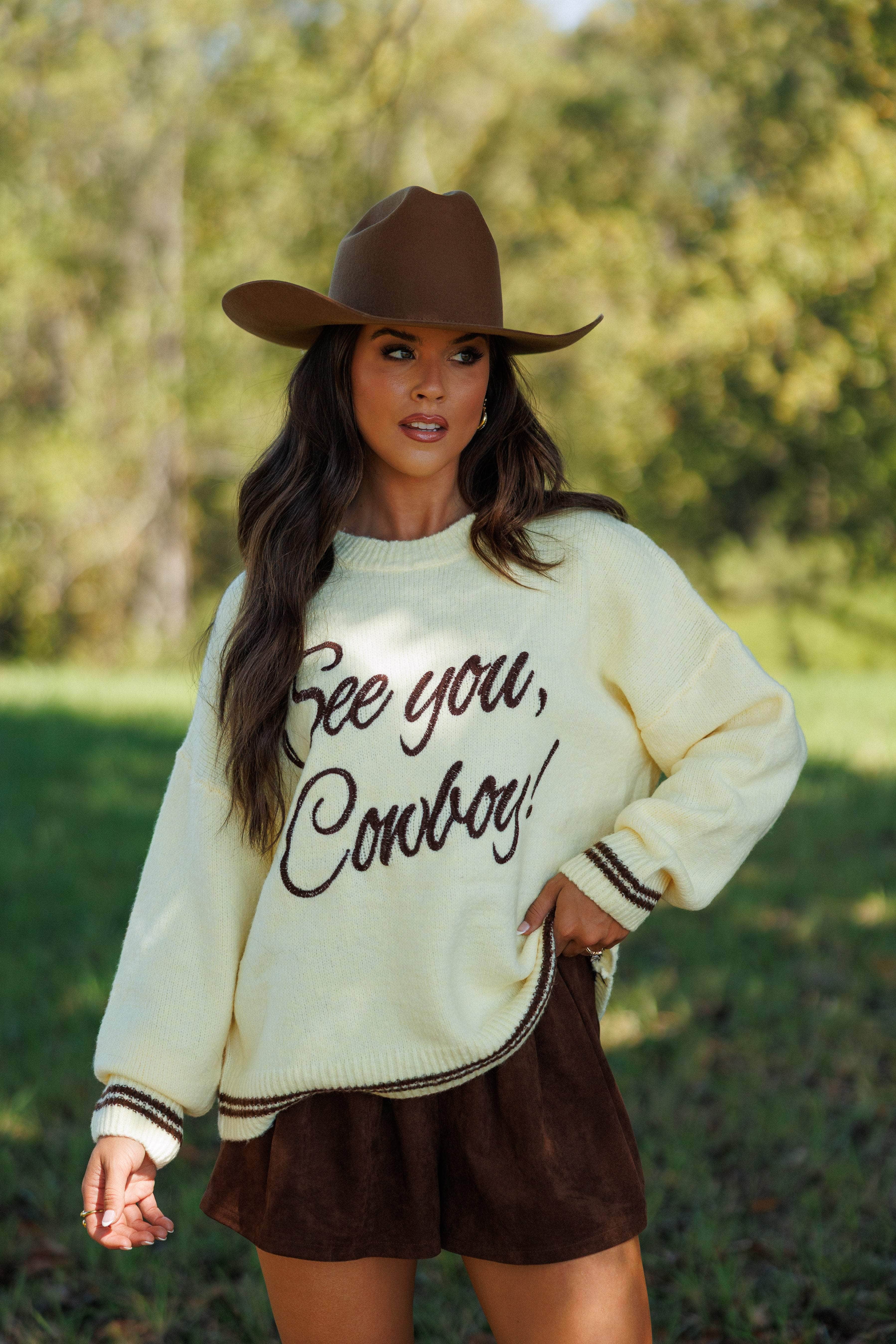 See You Cowboy Sweater