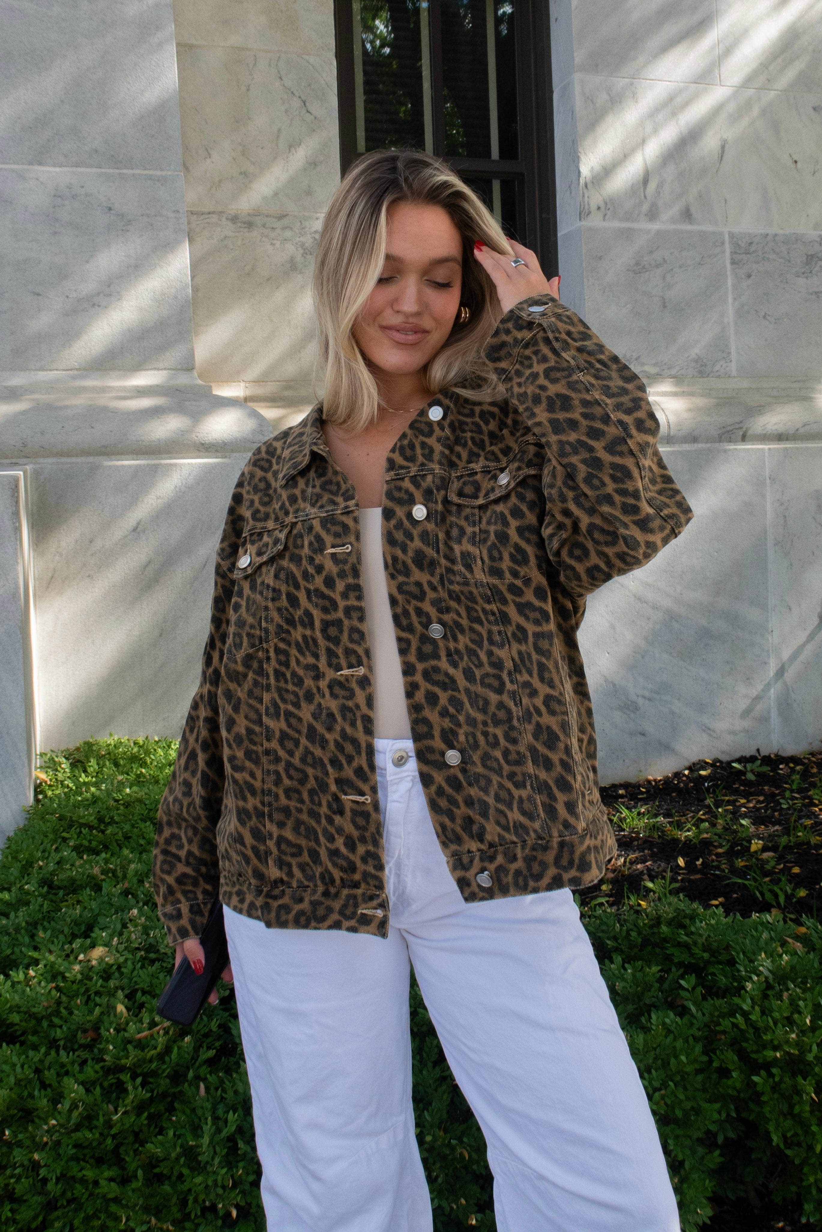 Oversized Leopard Jacket