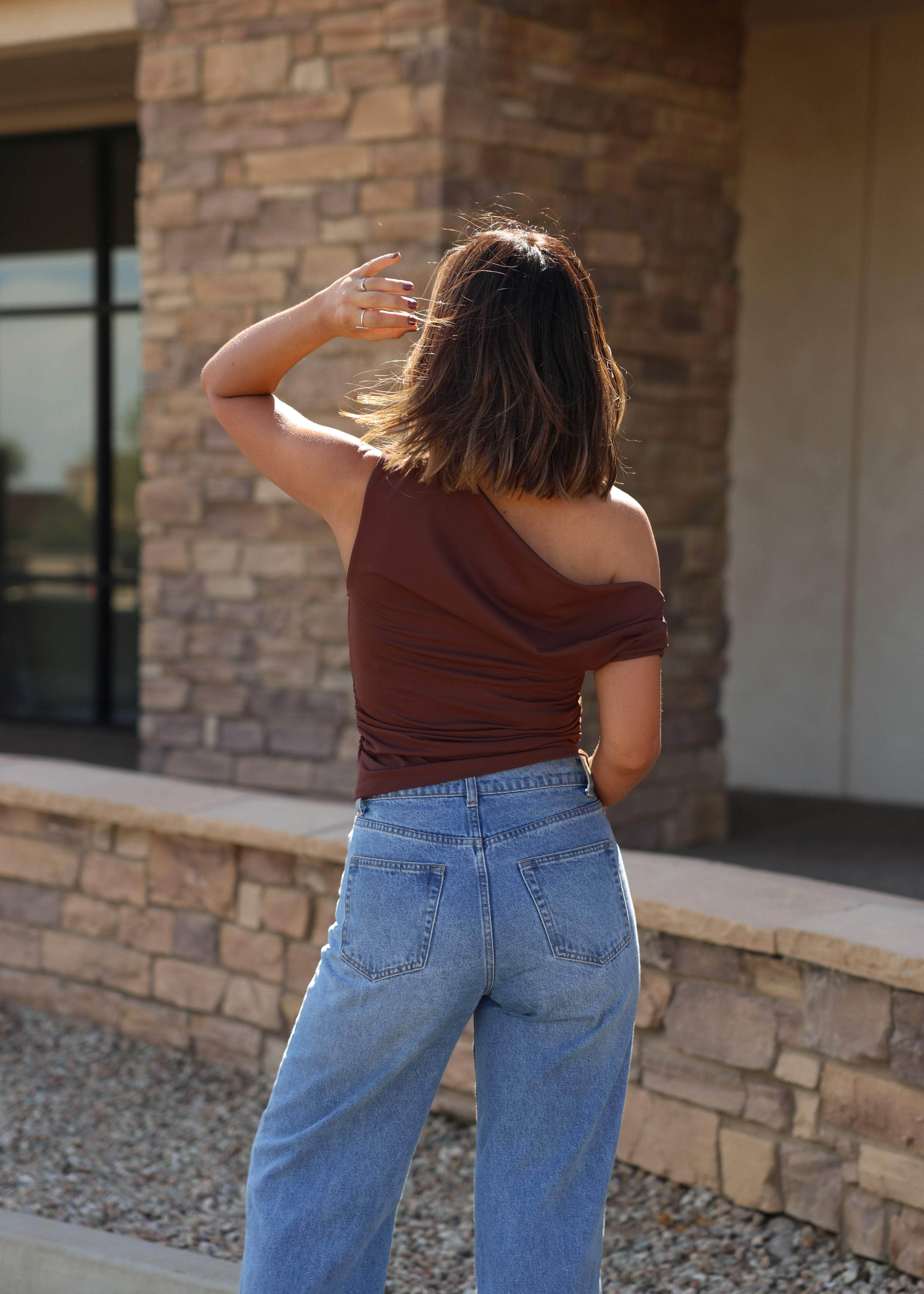 Shifted One Shoulder Top