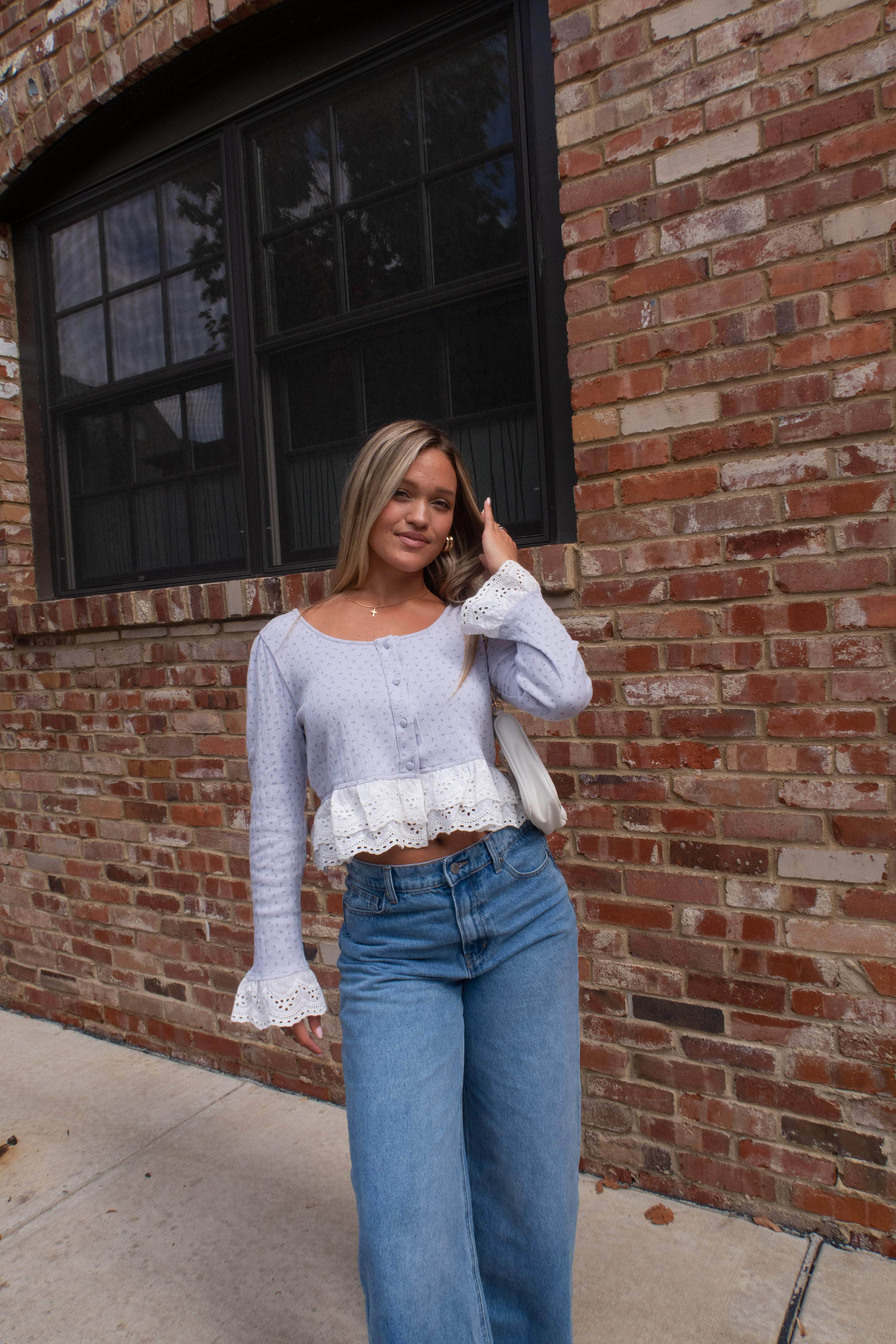 Forget Me Not Floral Top